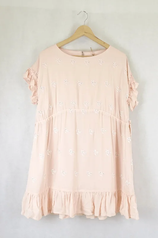 Stevie May Pink Floral Dress S
