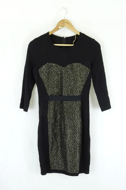 Tokito Black and Gold Dress 10