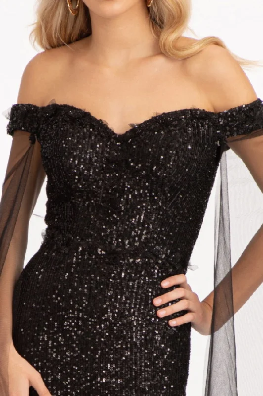 Sheath/Column Sweetheart Sleeveless Floor-Length Long Prom Dresses with Split Side Sequins Sheath/Column Sweetheart Sleeveless Floor-Length Long Prom Dresses with Split Side Sequins