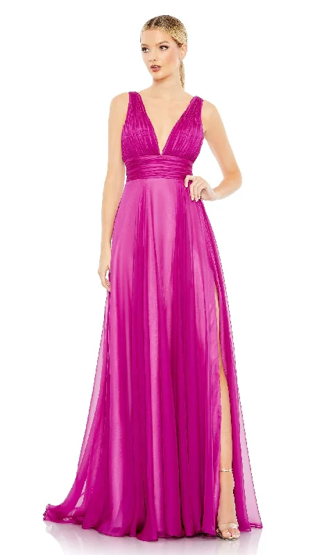 Fuchsia Pink Prom Dress: Mac Duggal 68134