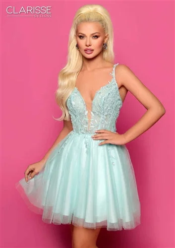 Clarisse 30340 Tie Back Tulle Dress