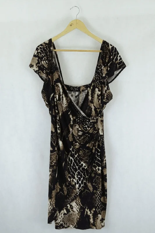 Liz Jordan Animal Print Dress 18