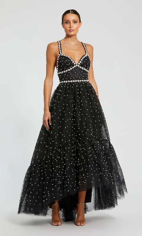 High-Low Black Prom Dress: Mac Duggal 20747