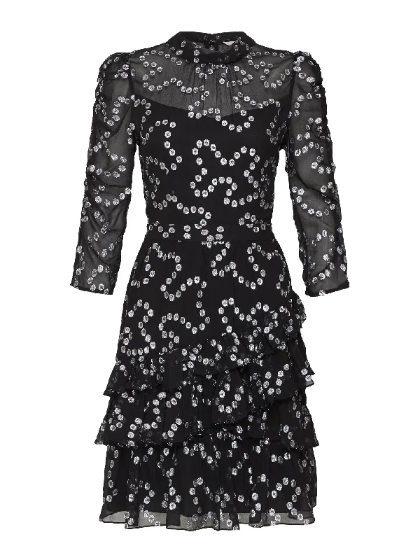 Nuage Metallic Chifon Dress