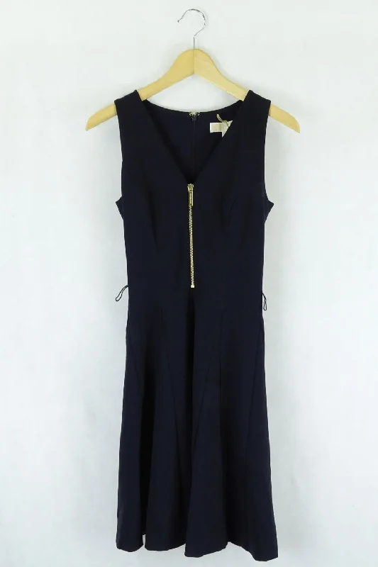 Michael Kors Navy Dress Short Sleeve XXS