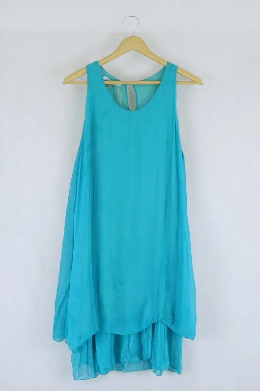 Made In Italy Green Shift Dress