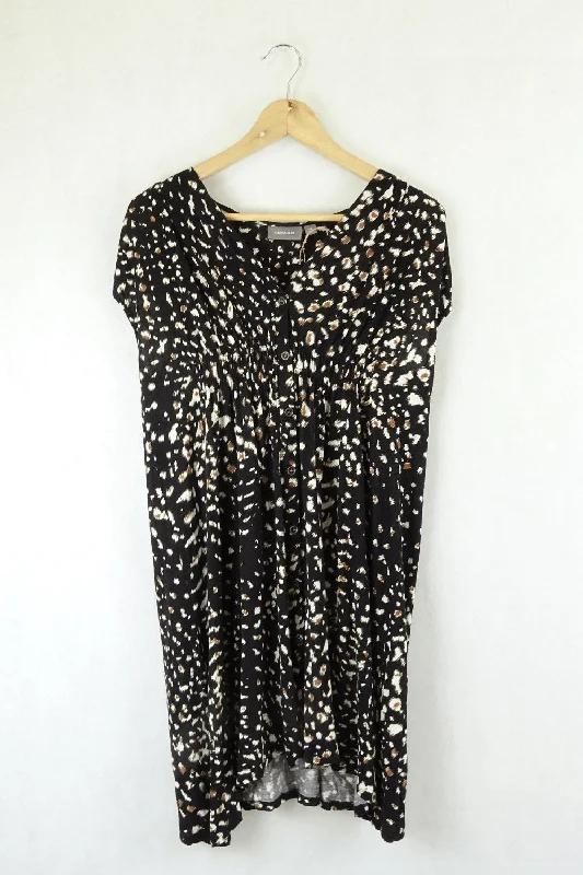 Sussan Black And Brown Dress XS
