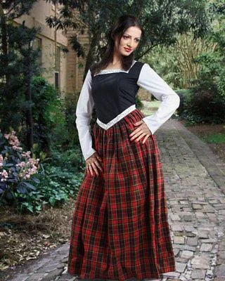 MEDIEVAL  HIGHLAND DRESS Woman's Costume