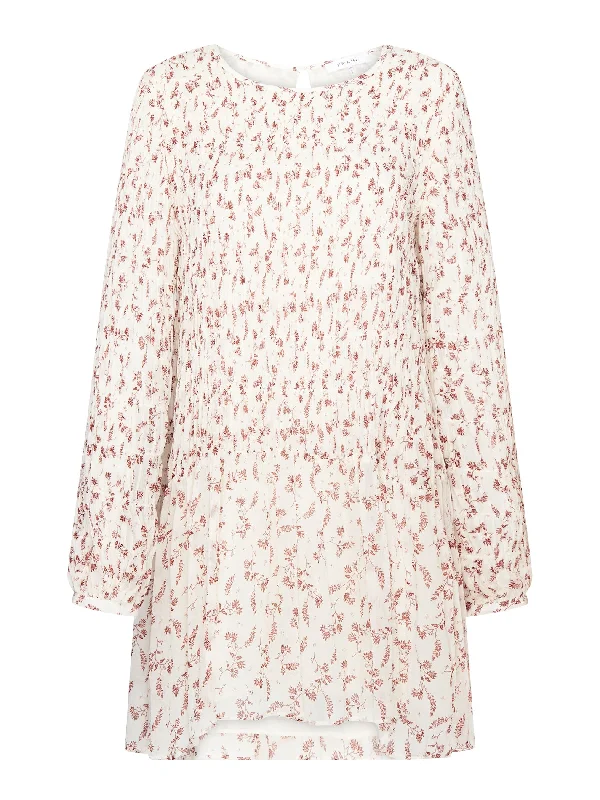Smocked Floral Dress
