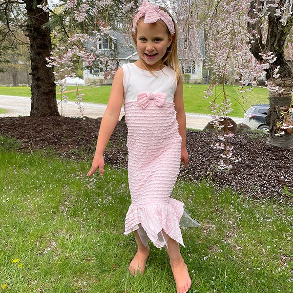 Pink Ruffle Mermaid Dress