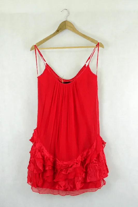 Truese Red Strappy Dress 8