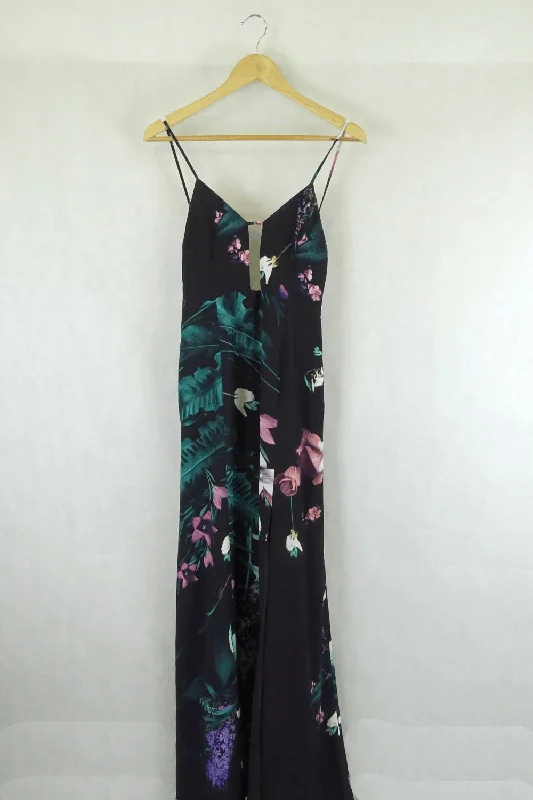 Stylestalker Floral Black Dress S