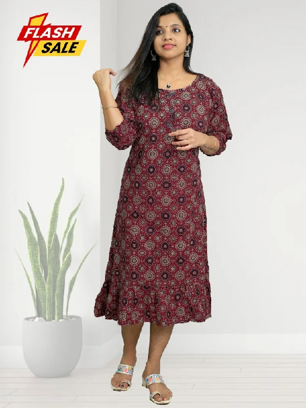 Ajrakh Night Dress