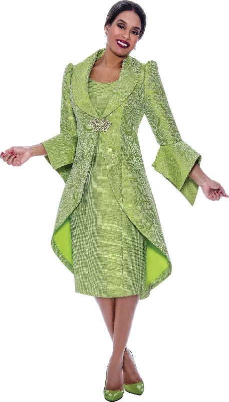 Divine Queen 2312W Long Jacquard Dress