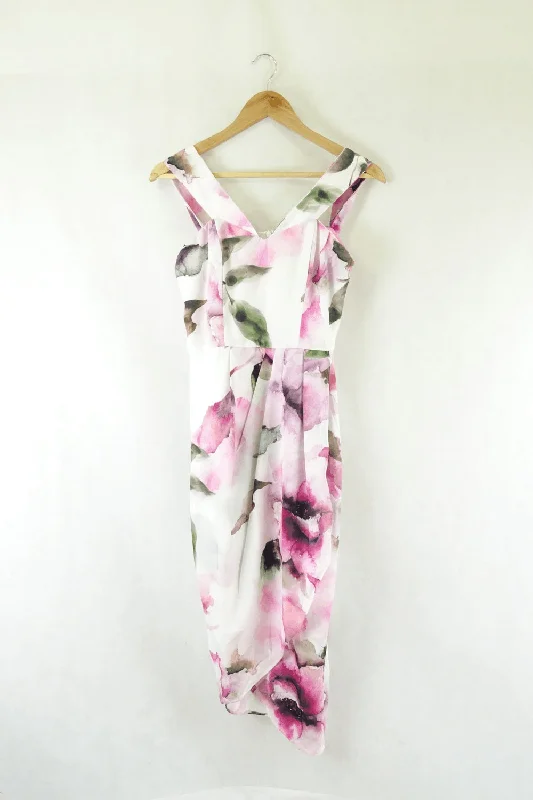 3Rd Love Floral White Dress 8