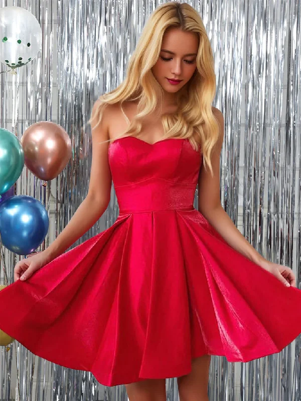 A-Line/Princess Strapless Sleeveless Short/Mini Party Dance Cocktail Homecoming Dress A-Line/Princess Strapless Sleeveless Short/Mini Party Dance Cocktail Homecoming Dress