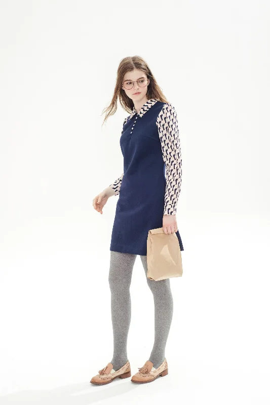 Dusty Dress (Navy)