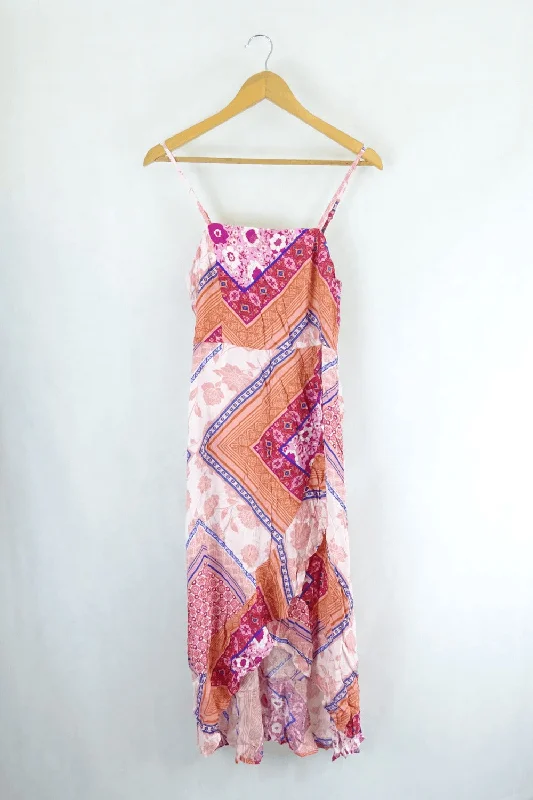 Grace & Co Colourful Pink Dress 10