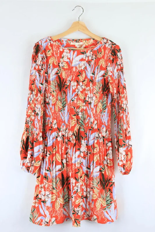 Maje Red Floral Dress 38 (12)