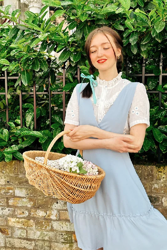 Keira Pinafore Dress (Sky)
