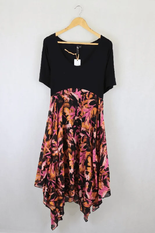 TS Pink And Black Dress M