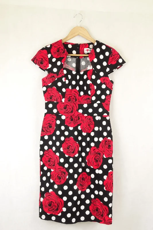 My Juju Dance Floor Red Roses Dress S