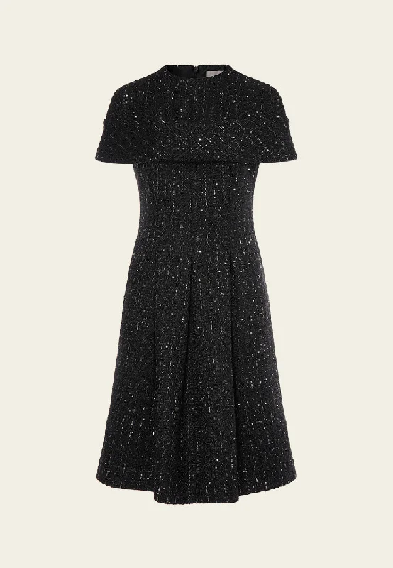 Cape-detail Sequin-detail A-line Dress Tunics Timeless classic