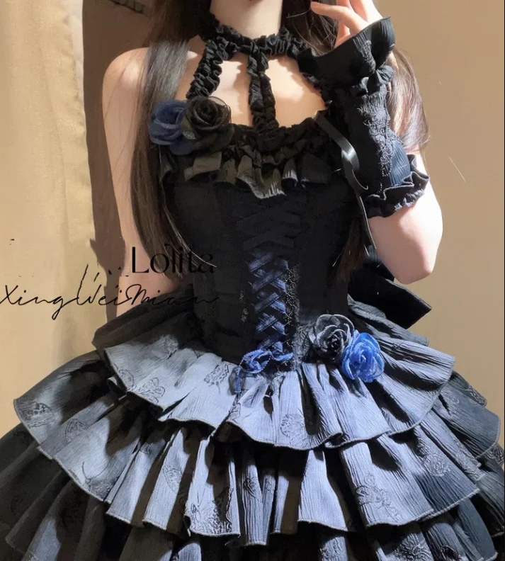 Xingweimian~Sunset Venus~Gothic Lolita Formal Dress Fishbone Waist JSK Dress Set Tunics Practical durable Xingweimian~Sunset Venus~Gothic Lolita Formal Dress Fishbone Waist JSK Dress Set Tunics Practical durable