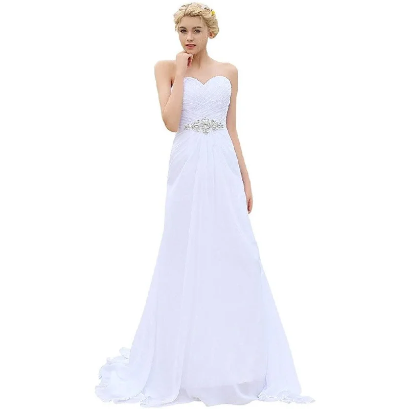 sd-hk Ladies Wedding Dress High Waist Strapless Bridesmaid Dress Tunics Travel practical sd-hk Ladies Wedding Dress High Waist Strapless Bridesmaid Dress Tunics Travel practical