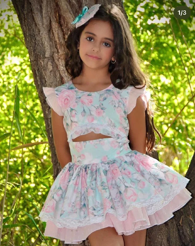 The Pilar Drop Waist Dress Tunics Spring floral