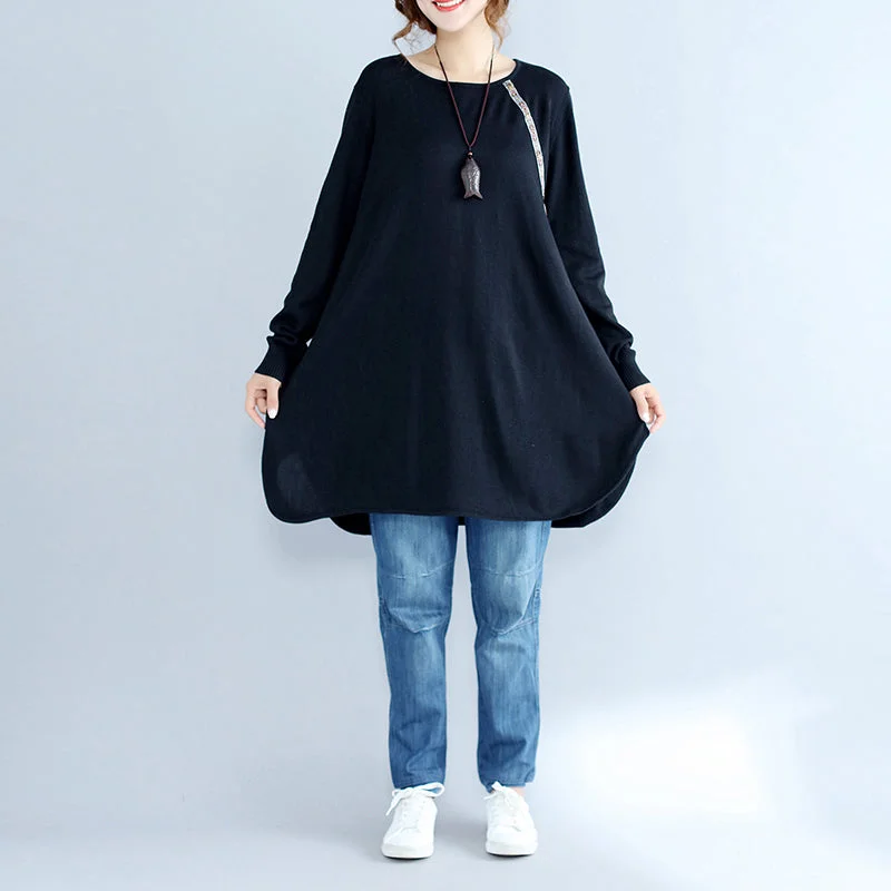 black casual plus size knit sweater dresses plus size long sleeve knit dress Rayon Fabric Velvet Fabric Corduroy Fabric black casual plus size knit sweater dresses plus size long sleeve knit dress Rayon Fabric Velvet Fabric Corduroy Fabric