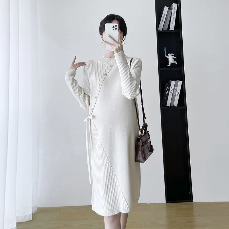 NiDELL Maternity Dress . Autumn Fashion Knitted Sweater Top Bottoming Spring and Autumn Fashionable Maternity Dress Faux Fur Fabric Real Fur Fabric Shearling Fabric NiDELL Maternity Dress . Autumn Fashion Knitted Sweater Top Bottoming Spring and Autumn Fashionable Maternity Dress Faux Fur Fabric Real Fur Fabric Shearling Fabric