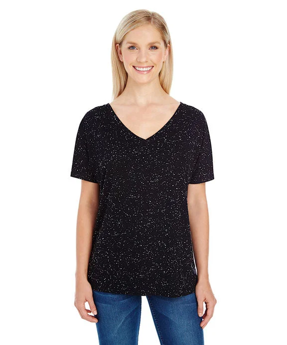 203FV - Threadfast Apparel Ladies Tri-blend Fleck Short-Sleeve V-Neck T-Shirt Satin Fabric Silk Fabric Chiffon Fabric 203FV - Threadfast Apparel Ladies Tri-blend Fleck Short-Sleeve V-Neck T-Shirt Satin Fabric Silk Fabric Chiffon Fabric