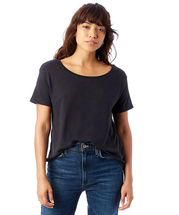 5064BP - Alternative Ladies Backstage T-Shirt Lace Blend Ribbed Blend Corduroy Blend 5064BP - Alternative Ladies Backstage T-Shirt Lace Blend Ribbed Blend Corduroy Blend