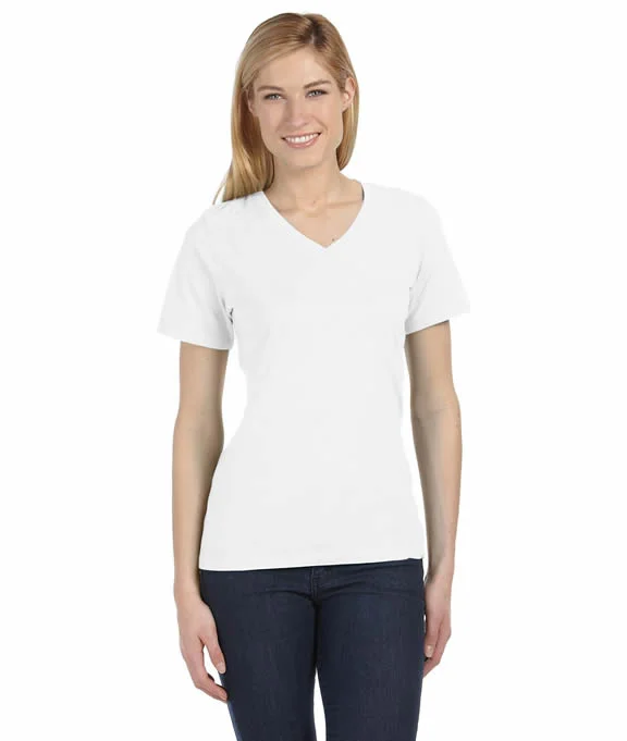 6405 - Bella+Canvas Missy Jersey Short-Sleeve V-Neck T-Shirt Polka Dot Checkered Tartan 6405 - Bella+Canvas Missy Jersey Short-Sleeve V-Neck T-Shirt Polka Dot Checkered Tartan