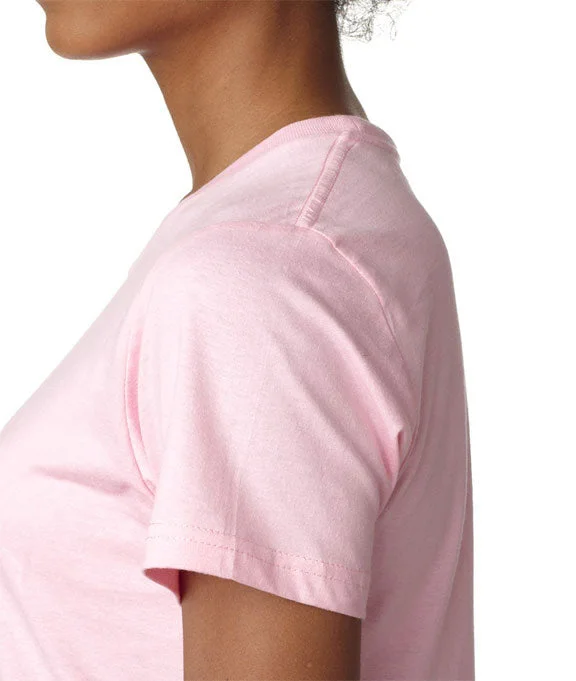 880 - Gildan Ladies Lightweight  T-Shirt Striped Floral Plaid