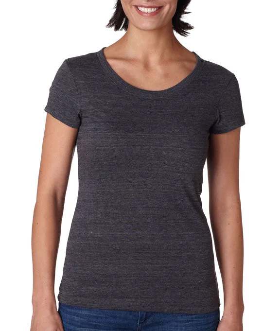 B8413 - Bella + Canvas Ladies Tri-blend Short-Sleeve T-Shirt Collared Crew Neck Turtle Neck B8413 - Bella + Canvas Ladies Tri-blend Short-Sleeve T-Shirt Collared Crew Neck Turtle Neck