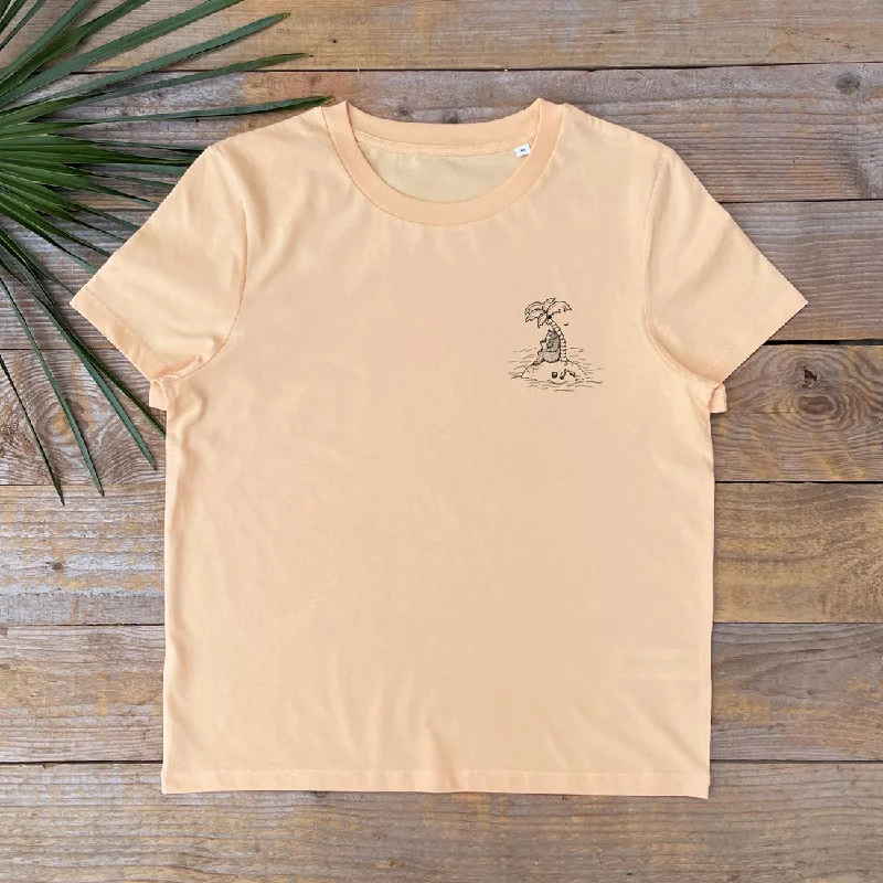 'Bear Island' Women's T-Shirt Fleece Fabric Down Fabric Feather Fabric