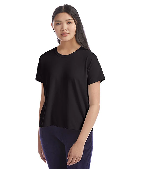 CHP130 - Champion Ladies Relaxed Essential T-Shirt Asymmetrical Pockets Print