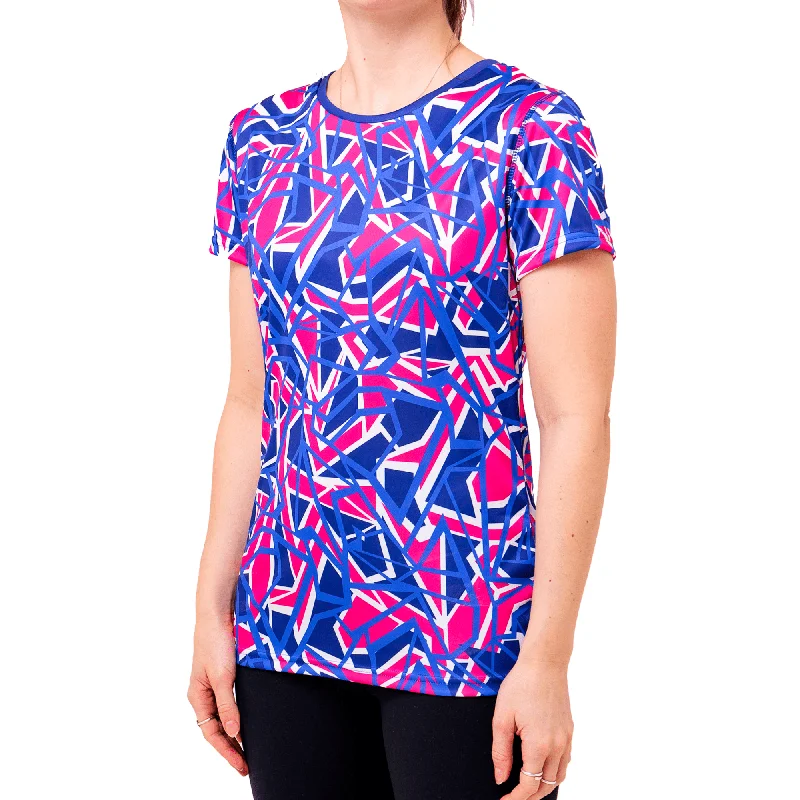 Cracked - Adventurous - Womens Training T-Shirt Plaid T-Shirt Polka Dot Checkered