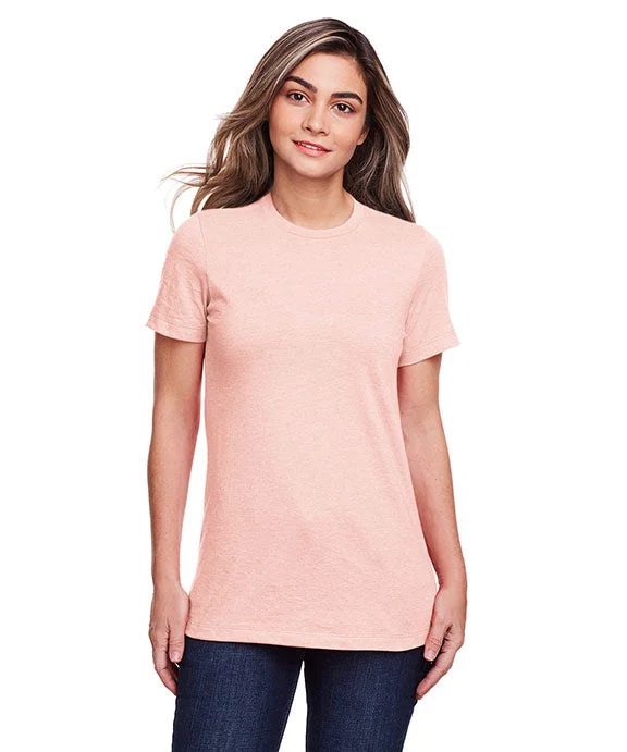 G670L - Gildan Ladies Softstyle CVC T-Shirt Welt Pockets Slit Pockets Flap Pockets