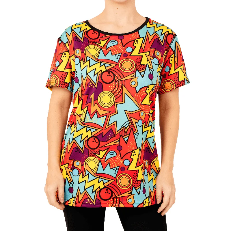 High Voltage - Adventurous - Womens Training T-Shirt Graphic T-Shirt Round Neck Polyester High Voltage - Adventurous - Womens Training T-Shirt Graphic T-Shirt Round Neck Polyester