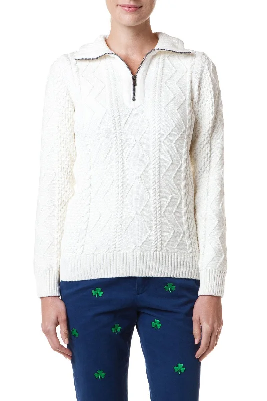 Holebrook Sweater Annika Off White WP 1/4 Zip Jersey Fabric Tulle Fabric Batik Fabric Holebrook Sweater Annika Off White WP 1/4 Zip Jersey Fabric Tulle Fabric Batik Fabric