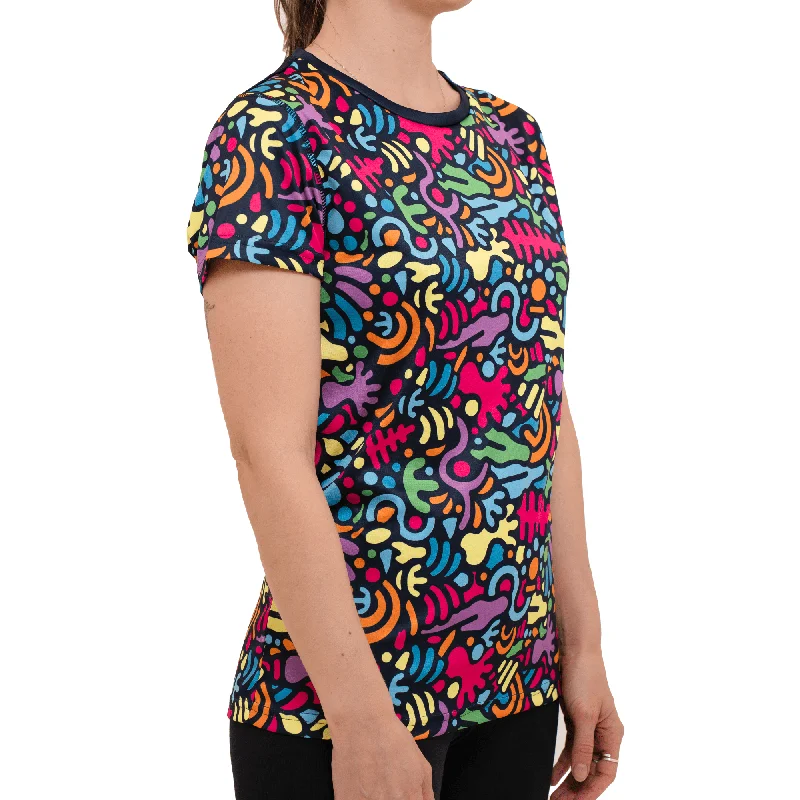 Jurassic - Adventurous - Womens Training T-Shirt Zippered Buttoned Snapped