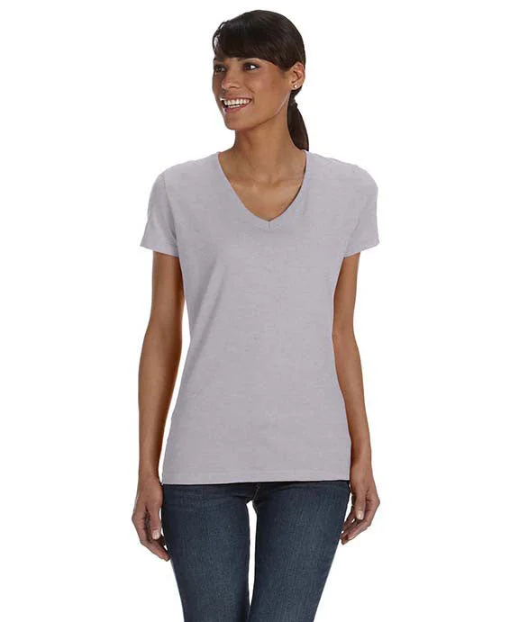 L39VR - Fruit of the Loom Ladies HD Cotton™ V-Neck T-Shirt Mesh Fabric Canvas Fabric Denim Fabric L39VR - Fruit of the Loom Ladies HD Cotton™ V-Neck T-Shirt Mesh Fabric Canvas Fabric Denim Fabric
