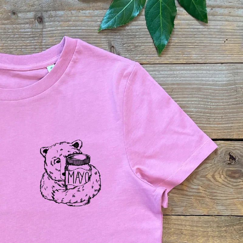 Mayo Bear Women's T-Shirt Lace Blend Ribbed Blend Corduroy Blend
