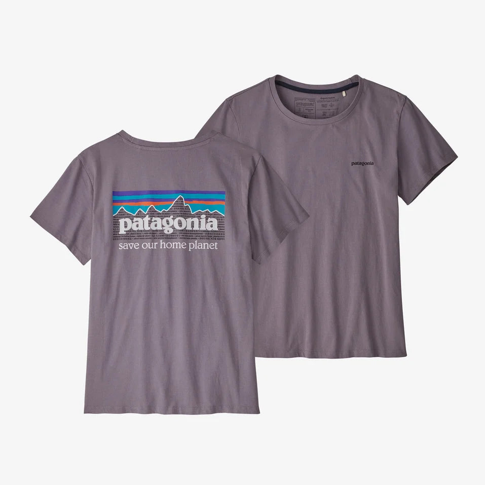 Patagonia Women's P-6 Mission Organic T-Shirt 2024 Hooded Caped Shawl Collar