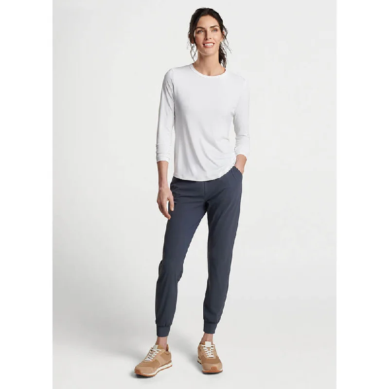 Peter Millar Women's Lightweight Long-Sleeve Sun T-Shirt - White Cashmere Blend Cotton Blend Poly Blend Peter Millar Women's Lightweight Long-Sleeve Sun T-Shirt - White Cashmere Blend Cotton Blend Poly Blend