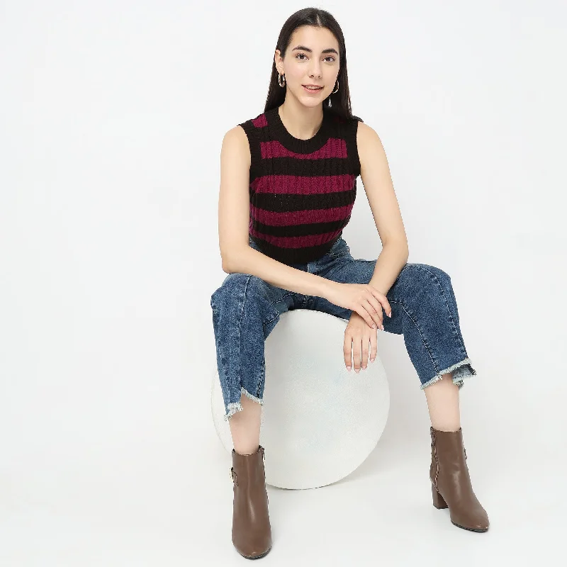 Regular Fit Striped Sweater Slim Fit Regular Fit Oversized