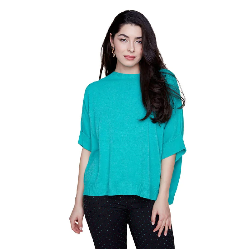 Renuar Knit Sweater - Peacock Terry Terry Cloth Terry Knit